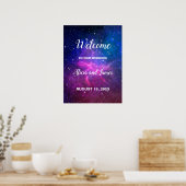 Galaxy Stars Welkome Poster (Keuken)