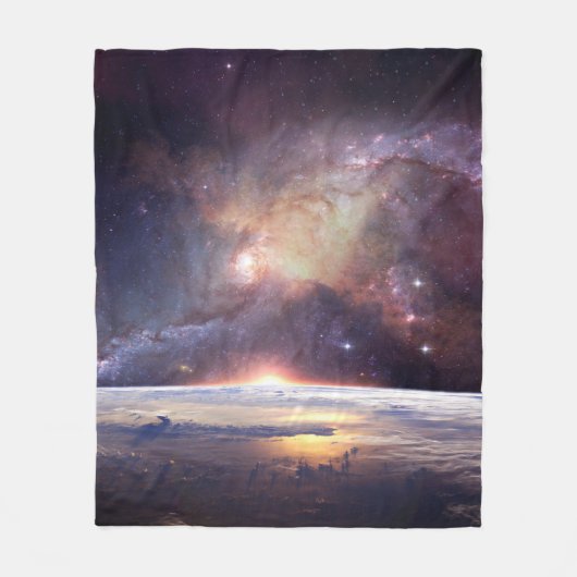 Galaxy ster oneindig kosmos donker fleece deken (Voorkant)