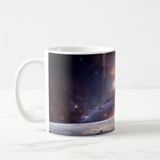 Galaxy ster oneindig kosmos donker koffiemok (Links)