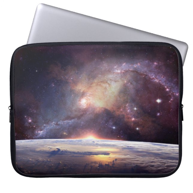 Galaxy ster oneindig kosmos donker laptop sleeve (Voorkant)