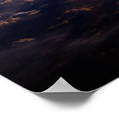 Galaxy ster oneindig kosmos donker poster (Hoek)