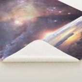 Galaxy ster oneindig kosmos donker sherpa deken (3/4)