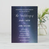 Galaxy Sterrennacht Buitenspatie Universum Weddens Kaart (Staand voorkant)