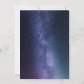 Galaxy Sterrennacht Buitenspatie Universum Weddens Kaart (Achterkant)