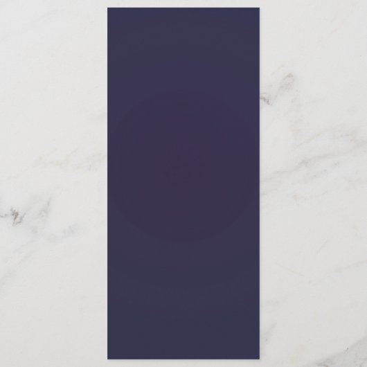 Galaxy Sterrennacht Celestial Paarse gouden bruilo Menu (Achterkant)