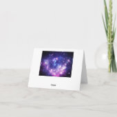Galaxy Sterrennacht Space Weddenschap Kaart (Achterkant)