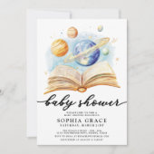 Galaxy Storybook Whimsical Baby shower Kaart (Voorkant)