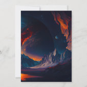 Galaxy Sweet Sixteen Birthday Party Kaart (Achterkant)