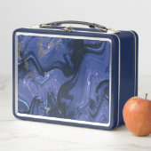 Galaxy Swirl Blue Glitter Abstract kosmisch patroo (In situ)