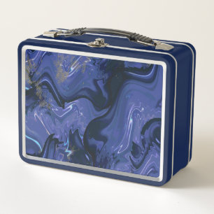 Galaxy Swirl Blue Glitter Abstract kosmisch patroo