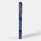 Galaxy Swirl Blue Glitter Abstract kosmisch patroo Case-Mate iPhone Case (Achterkant / Rechts)