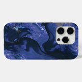 Galaxy Swirl Blue Glitter Abstract kosmisch patroo Case-Mate iPhone Case (Achterkant (horizontaal))