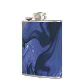 Galaxy Swirl Blue Glitter Abstract kosmisch patroo Heupfles (Links)