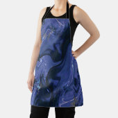 Galaxy Swirl Blue Glitter Abstract kosmisch patroo Schort (Insitu)