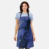 Galaxy Swirl Blue Glitter Abstract kosmisch patroo Schort (Gedragen)