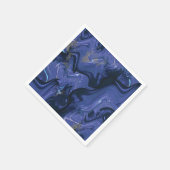 Galaxy Swirl Blue Glitter Abstract kosmisch patroo Servet (Hoek)