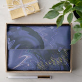 Galaxy Swirl Blue Glitter Abstract kosmisch patroo Tissuepapier (Geschenk)