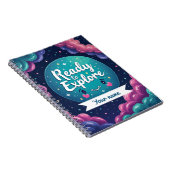 Galaxy Swirl Notitieboek met Bewerkbare Naam (Rechterzijde)