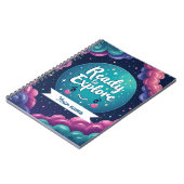 Galaxy Swirl Notitieboek met Bewerkbare Naam (Linkerzijde)