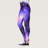 Galaxy Swirls Patroon Dromerige Kosmische Nevel On Leggings (Links)
