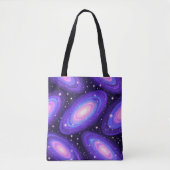 Galaxy Swirls Patroon Dromerige Kosmische Nevel On Tote Bag (Voorkant)