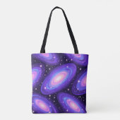 Galaxy Swirls Patroon Dromerige Kosmische Nevel On Tote Bag (Achterkant)