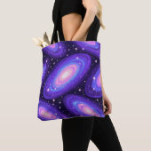 Galaxy Swirls Patroon Dromerige Kosmische Nevel On Tote Bag (Dichtbij)