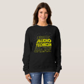 Galaxy-taak voor audiotechnicus trui (Voorkant volledig)
