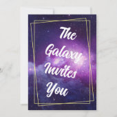 Galaxy Thema Verjaardagsuitnodiging Kaart (Voorkant)