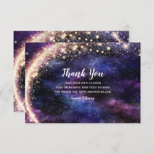 Galaxy Therg bedankt kaarten (Voorkant / Achterkant)