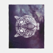 Galaxy Tiger Face Wallpaper Fleece Deken (Voorkant)