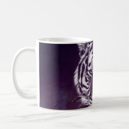 Galaxy Tiger Face Wallpaper Koffiemok (Links)