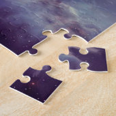 Galaxy Tiger Face Wallpaper Legpuzzel (Zijkant)
