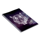 Galaxy Tiger Face Wallpaper Notitieboek (Rechterzijde)