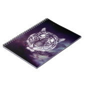 Galaxy Tiger Face Wallpaper Notitieboek (Linkerzijde)