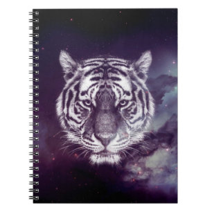 Galaxy Tiger Face Wallpaper Notitieboek