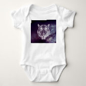 Galaxy Tiger Face Wallpaper Romper (Voorkant)