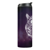 Galaxy Tiger Face Wallpaper Thermosbeker (Gedraaid links)