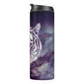 Galaxy Tiger Face Wallpaper Thermosbeker (Geroteerd rechts)