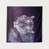 Galaxy Tiger Face Wallpaper Wandkleed (Voorkant (horizontaal))