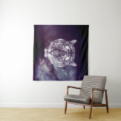 Galaxy Tiger Face Wallpaper Wandkleed (In Situ (horizontaal))