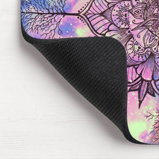 Galaxy Tree Mandala Muismat (Hoek)