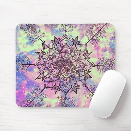 Galaxy Tree Mandala Muismat (Met muis)