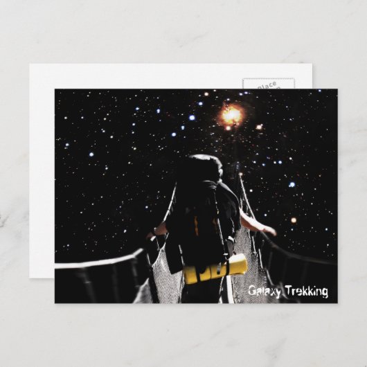 Galaxy, Trekking through the Space, Stars Dreaming Briefkaart (Voorkant / Achterkant)