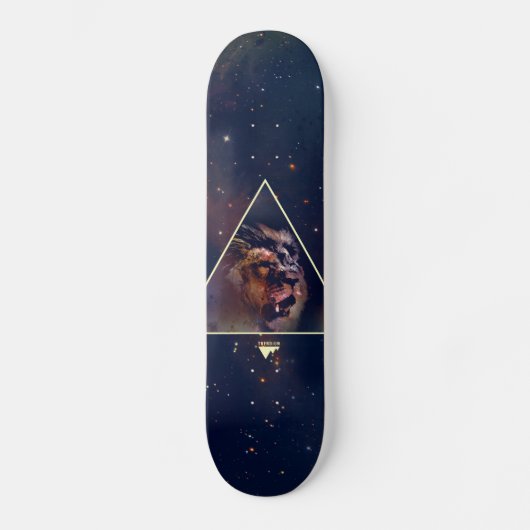 Galaxy Triangle Lion Head - Trendium Authentic Persoonlijk Skateboard (Voorkant)