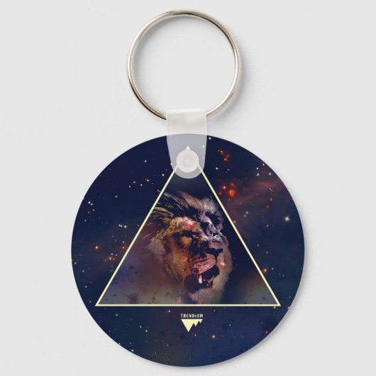 Galaxy Triangle Lion Head - Trendium Authentic Sleutelhanger (Voorkant)