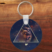 Galaxy Triangle Lion Head - Trendium Authentic Sleutelhanger (Voorkant)