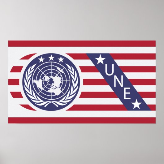 Galaxy U.N.E Vlag Poster (Voorkant)