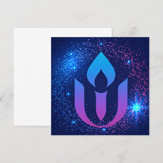 Galaxy Unitarian Universal chalice Kaart (Voorkant / Achterkant)