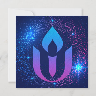 Galaxy Unitarian Universal chalice Kaart